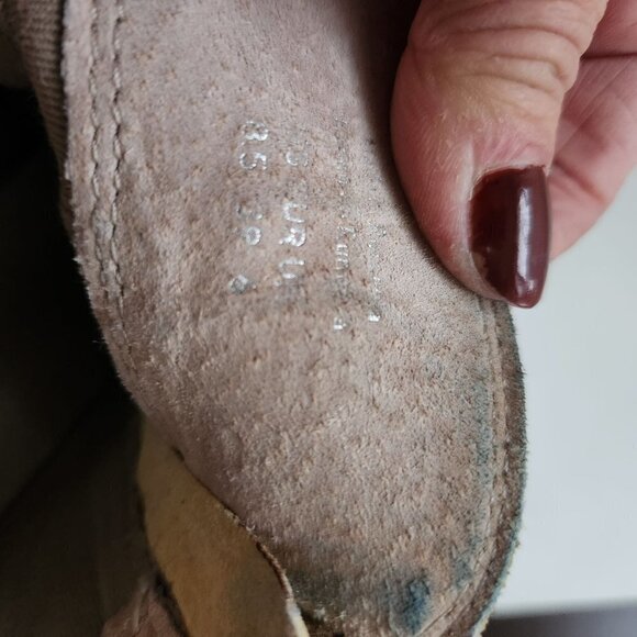 Aldo Tan Suede Leather Double Zip Closure Stack Heel Booties Size 8.5(39) - Picture 7 of 8